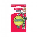 Kong Squeakair ball avec corde, jouet pour chien