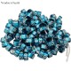 Bague fermée métal bleue 3 mm 2023
