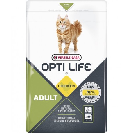 Opti life Adult Chicken Versele Laga - croquettes pour chat - sac de 1 Kg