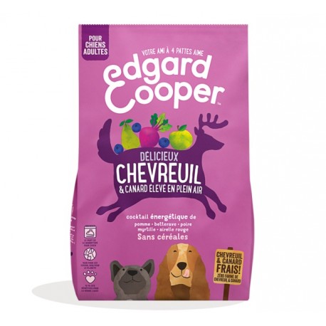 Edgar&Cooper Croquettes pour Chien au Chevreuil et canard 7 Kg