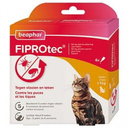 Beaphar Pipettes X 4 Fiprotec chat