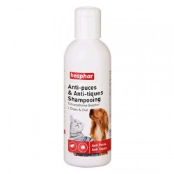 Beaphar Shampoing antiparasitaire chien et chat 200 ml