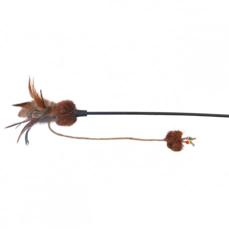 Trixie Jouet chat canne à pêche avec balle/plume 54 cm