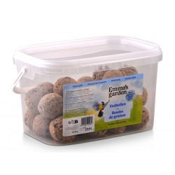 Emma's garden Seau de 30 boules de graisse 80g sans filet