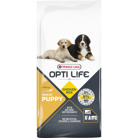 Opti life Puppy Maxi Versele Laga - croquettes pour chiot de grande race - sac de 12.5 Kg