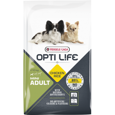 Opti life Adult Mini Versele Laga - croquettes pour chien de moins de 10 kg - sac de 7.5 Kg