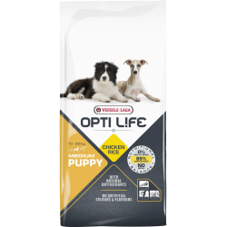 Opti life Puppy Medium Versele Laga - croquettes pour chien de 10 kg à 25 kg - sac de 12.5 Kg