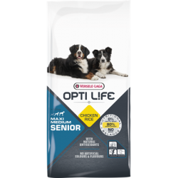 Opti life Senior medium & maxi Versele Laga - croquettes pour chien de + de 7 ans - sac de 12.5 Kg