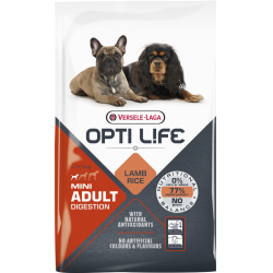 Opti life Digestion Mini Versele Laga - croquettes pour chien sensible de moins de 10 kg - sac de 7.5 Kg