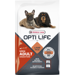 Opti life Digestion Mini Versele Laga - croquettes pour chien sensible de moins de 10 kg - sac de 2.5 Kg