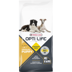 Opti life Puppy Medium Versele Laga - croquettes pour chiot de race moyenne - sac de 2.5 Kg