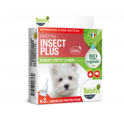 Pipettes X 3 Insect Plus Bio chiot/petit chien