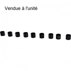 Bague fermée métal noire 3 mm 2025