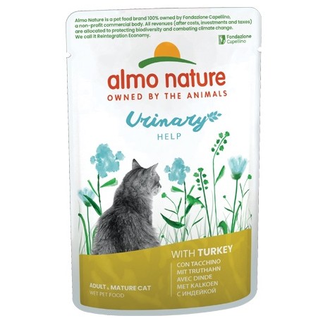 Almo Nature Urinary Help pour chat dinde 70g