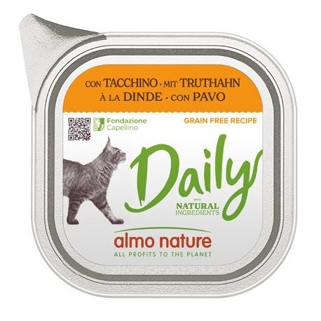 Almo Nature Boite daily Grain free dinde 100g 