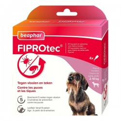 Beaphar Pipettes X 4 Fiprotec petit chien 2-10kg