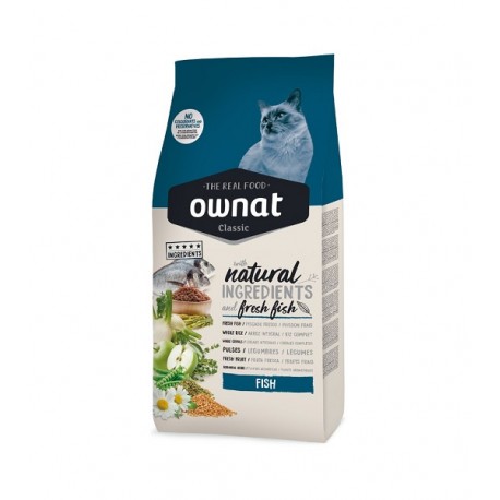 Ownat Classic Fish chat - sac de 4Kg