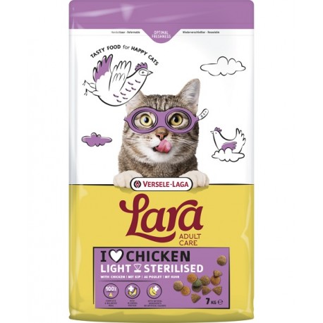 Lara Croquettes chat stérilisé poulet 7 Kg