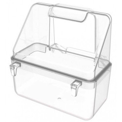 Mangeoire plastique 7X4X8 cm avec crochets