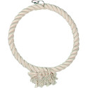 Flamingo Corde coton avec 1 anneau 51 cm