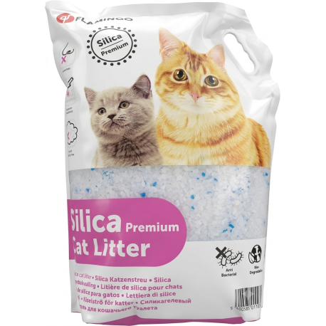 Flamingo litière chat Silice 10L
