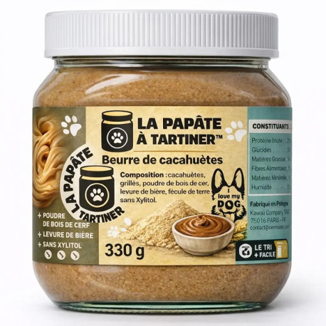 La papâte à tartiner pour chien 330g