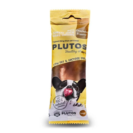 PLUTOS - Os a mâcher pour chien à la caséine L saveur canard