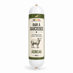 Saucisson pour chien à découper à l'agneau 400g