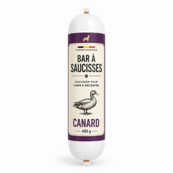 Saucisson pour chien à découper au canard 400g