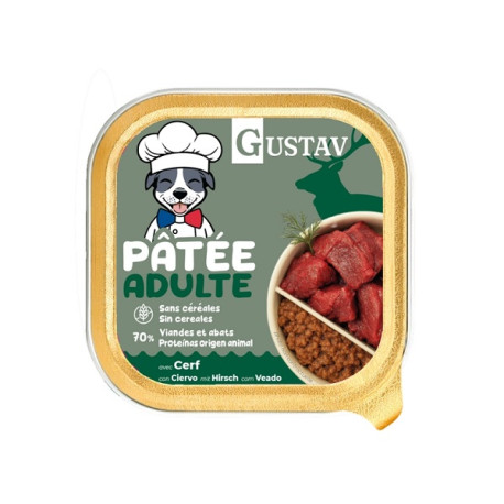 Gustav Pâtée chien adulte gibier 150g