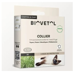Biovétol Collier Antiparasitaire Bio chat