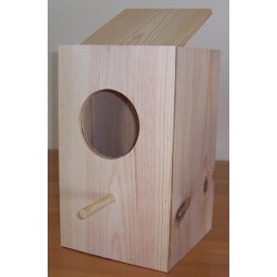 Nid en bois perroquet 23X26X40 cm IMOR