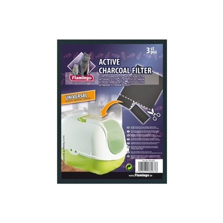 Filtre charbon universel pour litière chat X 3