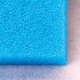 Plaque de mousse 50 X 50 X 2.5 cm maille fine bleue