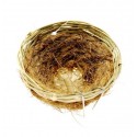 Nid canari osier et coco avec crochet 11.5 cm