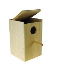 Nid en bois vertical 15,5 x 16 x 24,5 cm