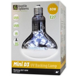 D3 UV Basking Lamp Reptil System 80W