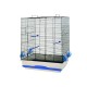 Cage Ambra 56.5x36.5x74 cm noir/sable avec pied