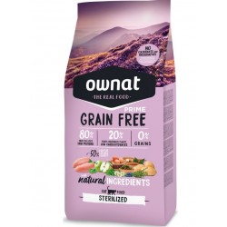 Ownat Prime grain free Sterilized 3 Kg - croquettes sans céréale pour chat stérilisé