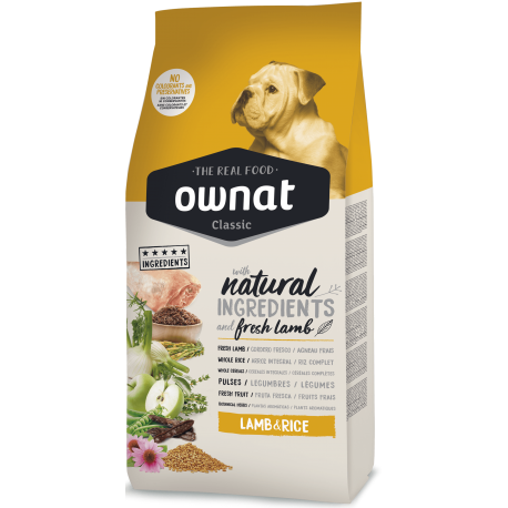 Ownat Classic chien lamb & rice 20 Kg