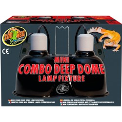 Zoomed Mini double plafonnier mini combo Deep dome lampe fixture Terrarium