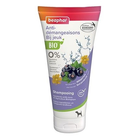 Shampoing bio anti démangeaison Ecocert pour chien 200 ml