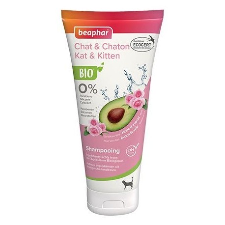 Shampoing bio Ecocert pour chat et chaton 200 ml