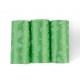 Sachets hygièniques vert dégradables par 10 rouleaux