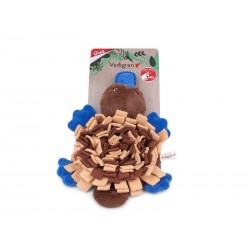 Jouet chien peluche cachette ornithorynque 30 cm
