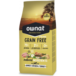 Ownat prime grain free Junior volaille 14Kg