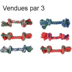 Corde coton 2 noeuds 17 cm