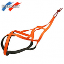 Harnais canicross X-back fluo orange T45