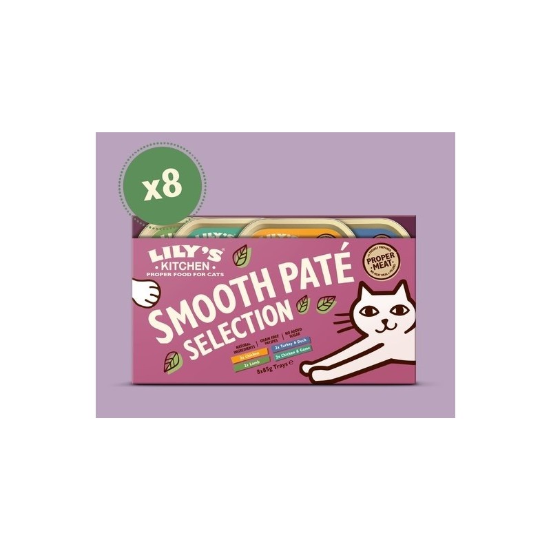 Lily's Kitchen Everyday Favourites Multipack Patées pour chat 8 X 85g