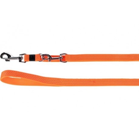 Flamingo Laisse d'entrainement chien Len orange 200cm 20mm